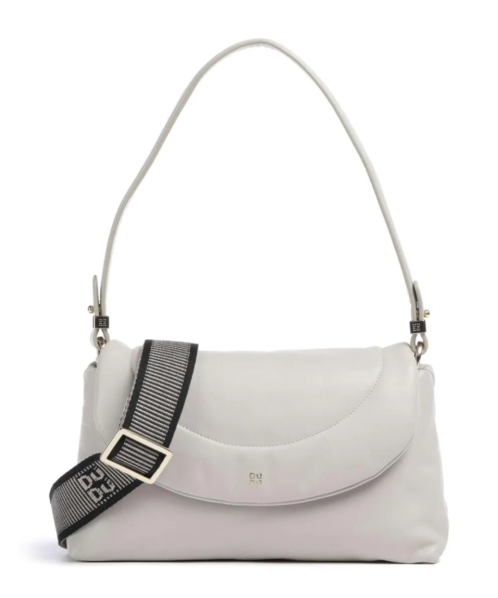 Melville S. Shoulder bag fine grain leather light grey