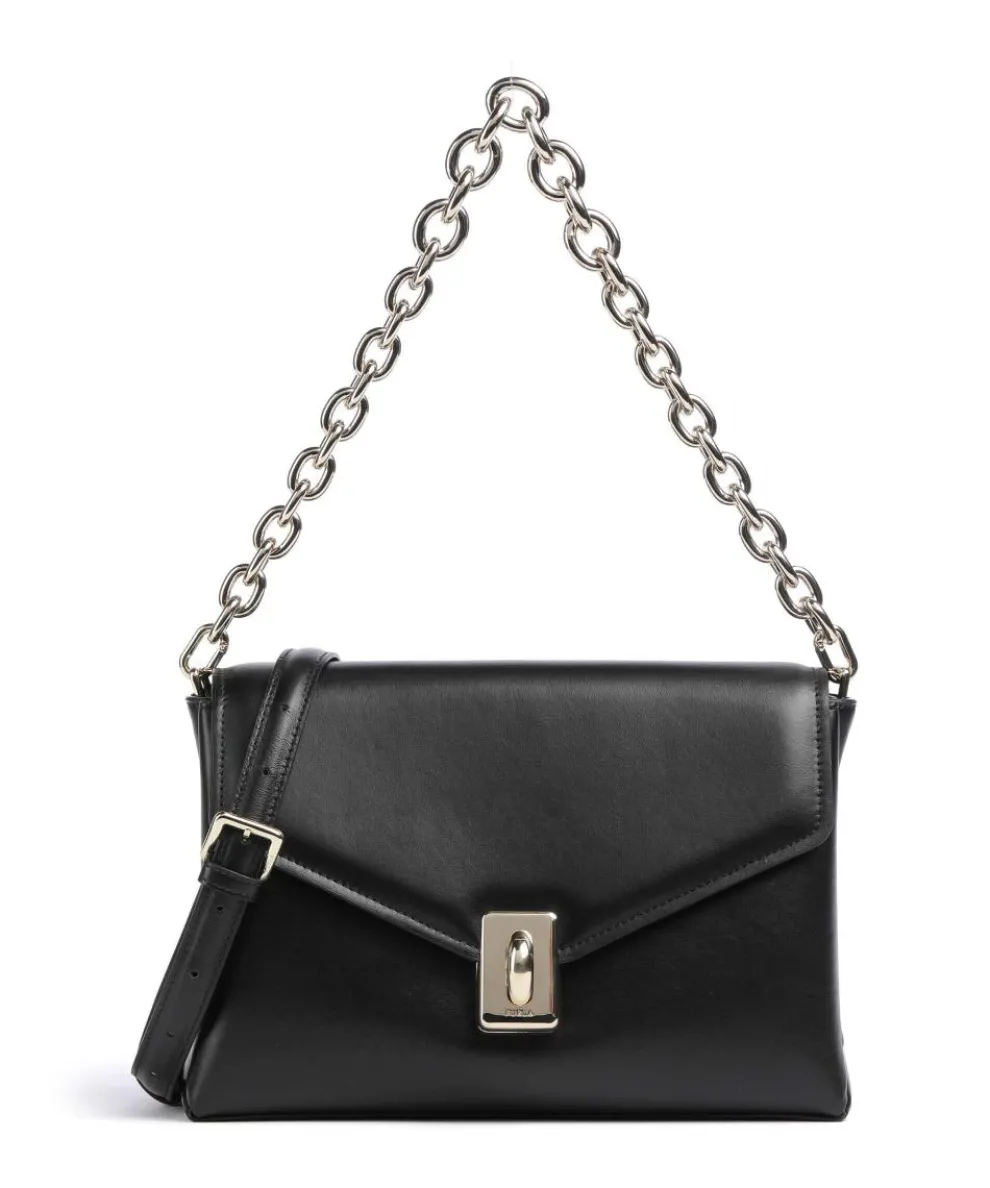 Meridiana M Shoulder bag softly grained calfskin black