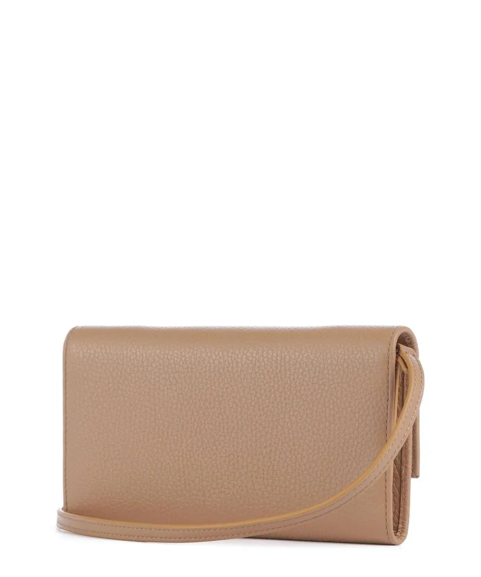 Metallic Soft Wallet leather light brown