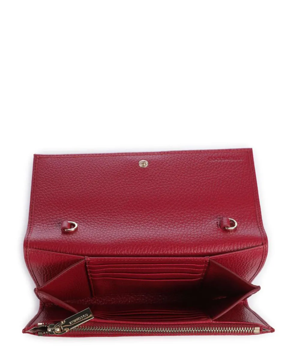 Metallic Soft Wallet leather red