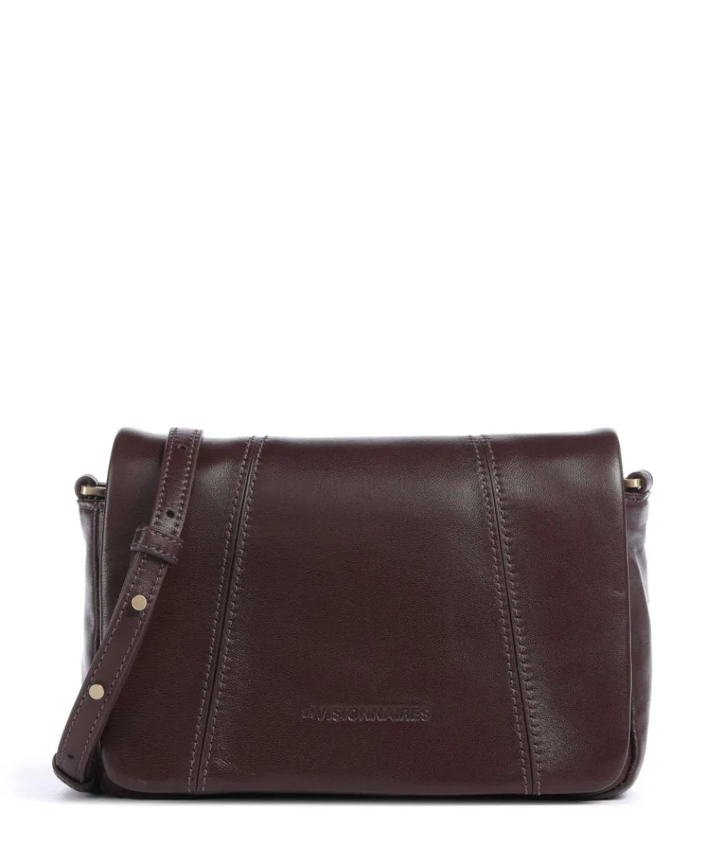 Mila Icon Silky Crossbody bag lamb leather wine