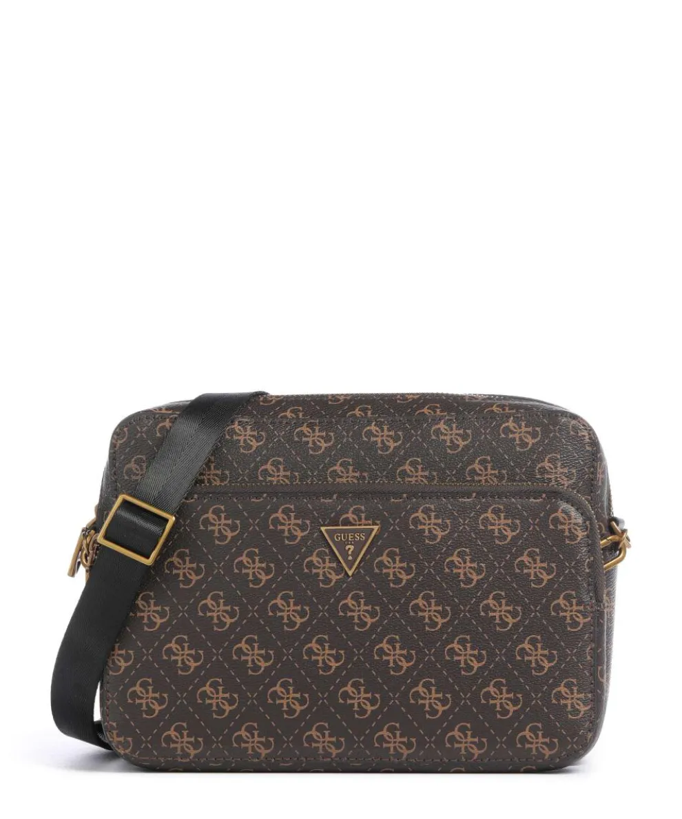 Milano Crossbody bag imitation leather dark brown