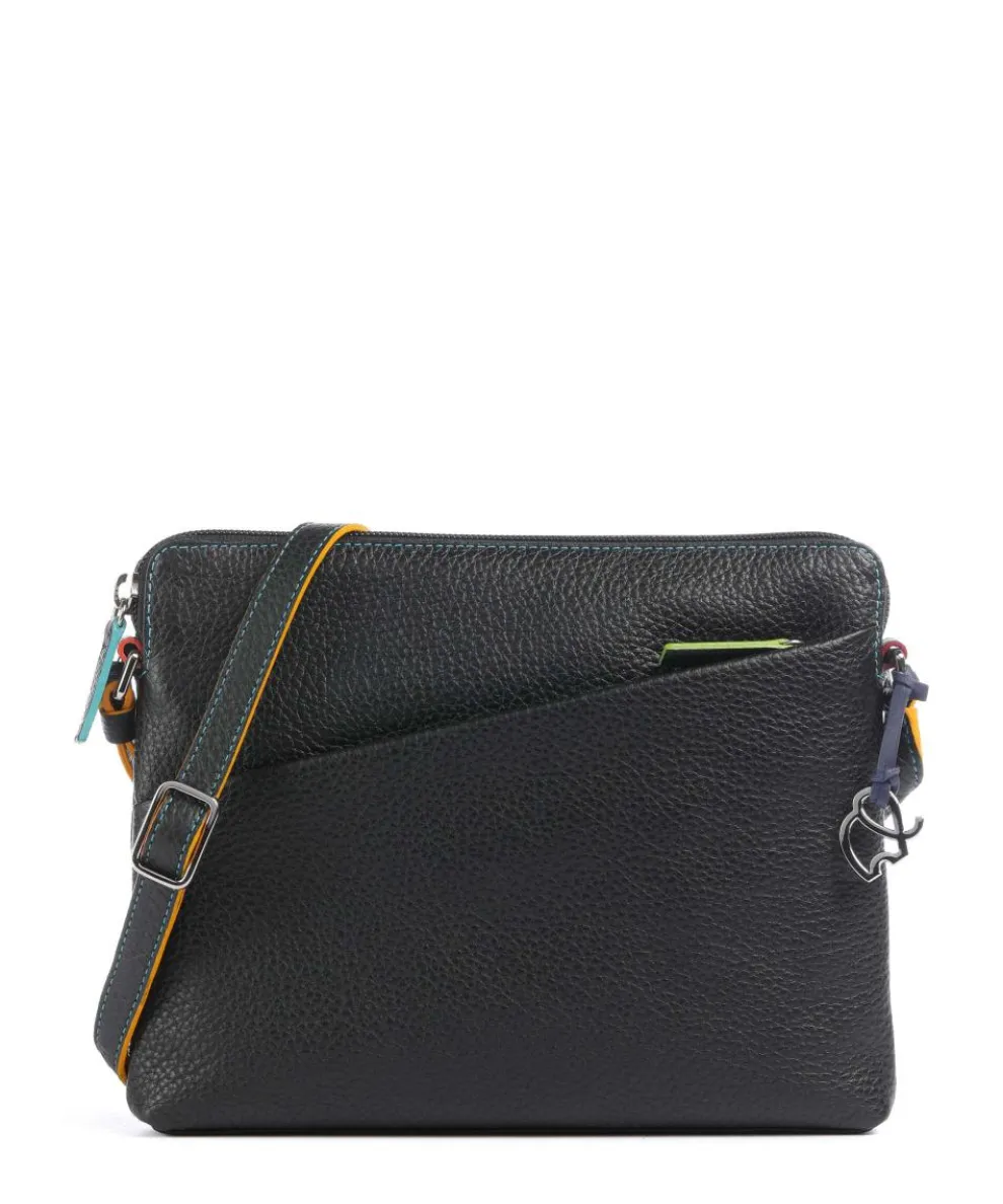 Milano Crossbody bag grained leather black