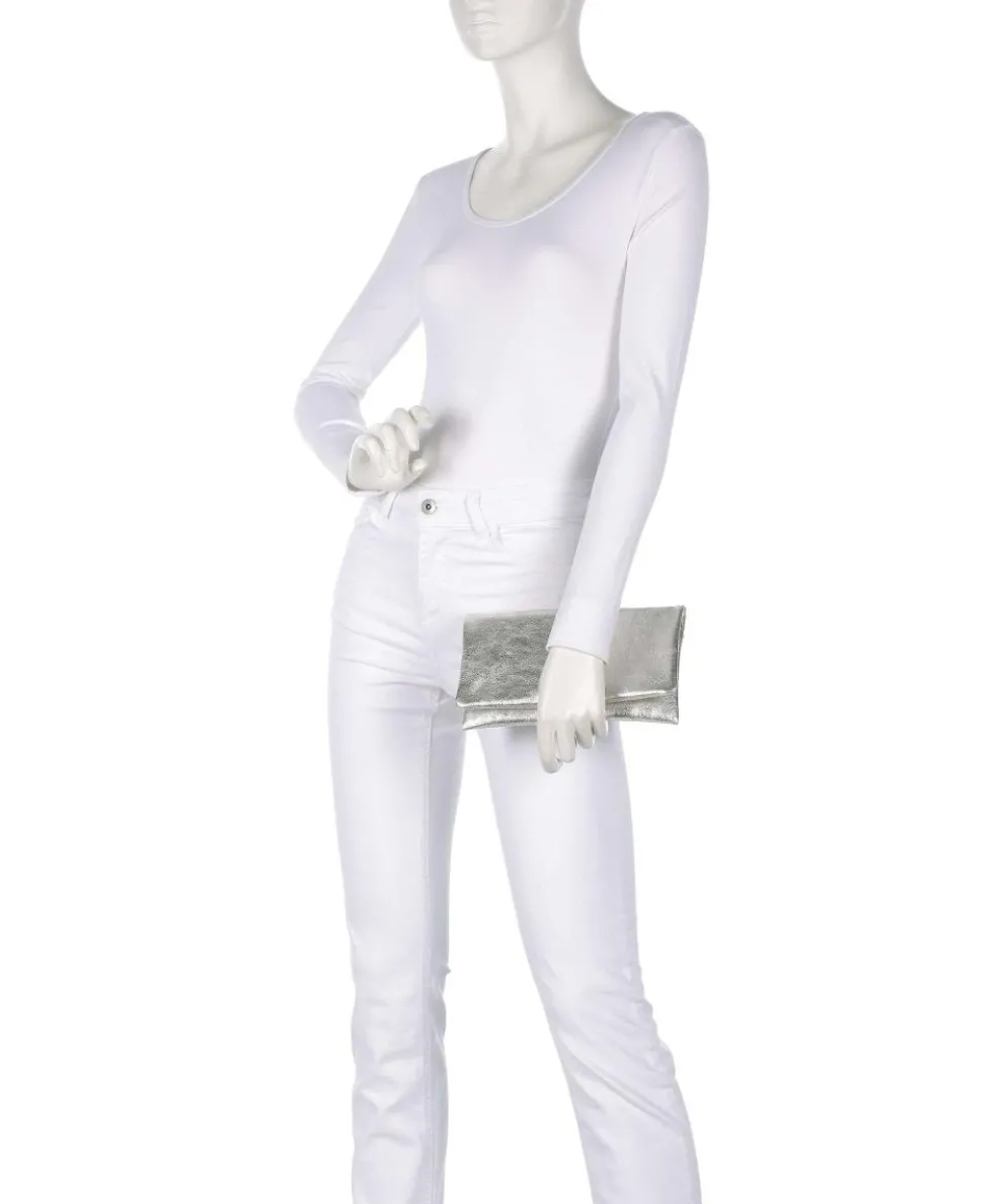 Mimosa Clutch bag grained cow leather gold