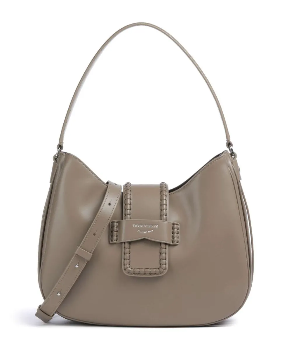 Mina Shoulder bag fine grain cow leather taupe