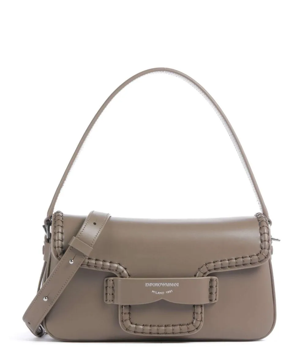 Mina Shoulder bag fine grain cow leather taupe