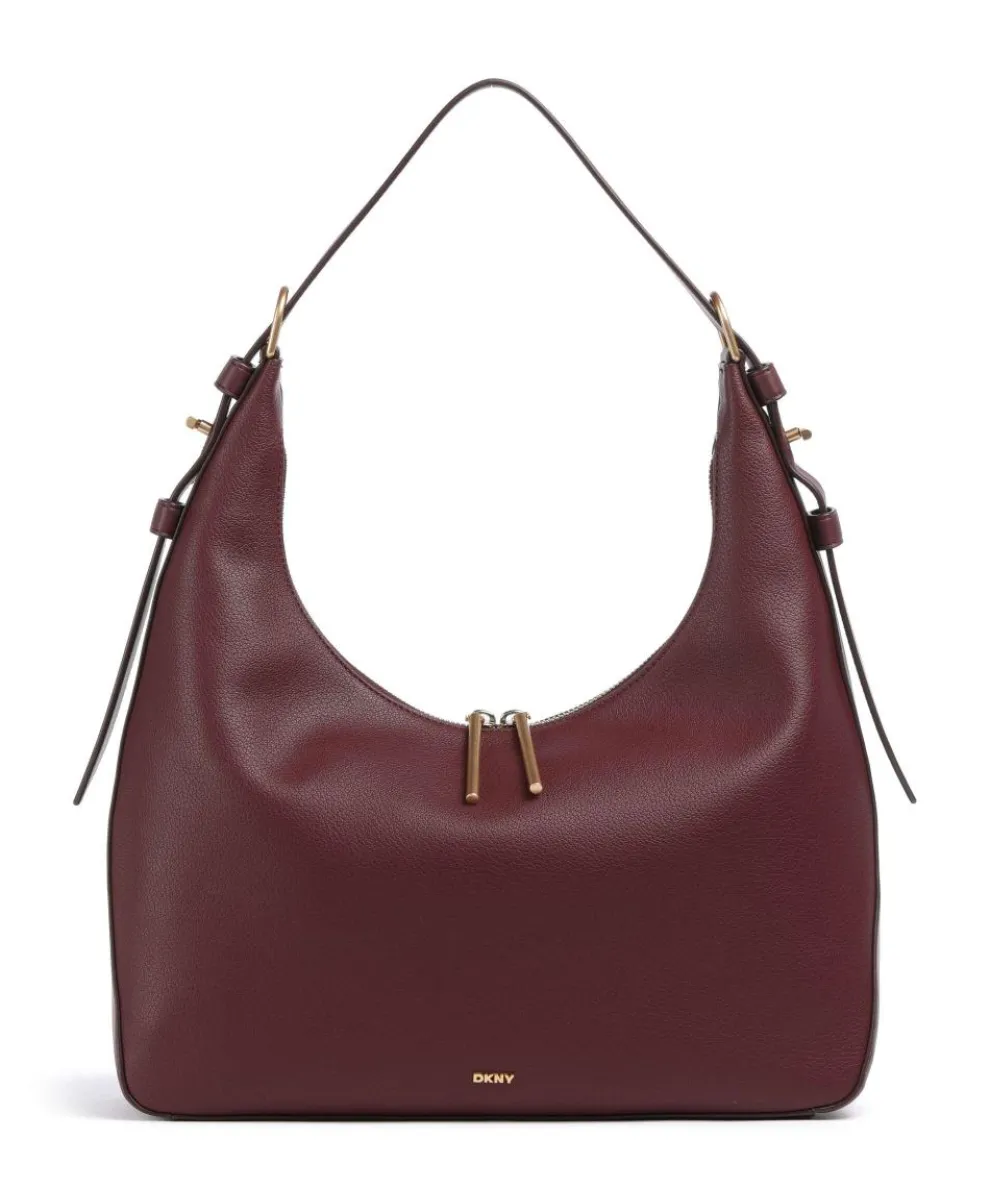 Mindy Hobo bag grained cow leather wine