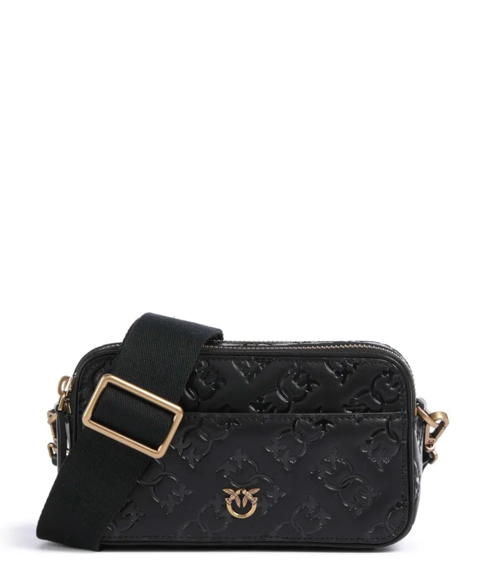 Mini Crossbody bag embossed calfskin black