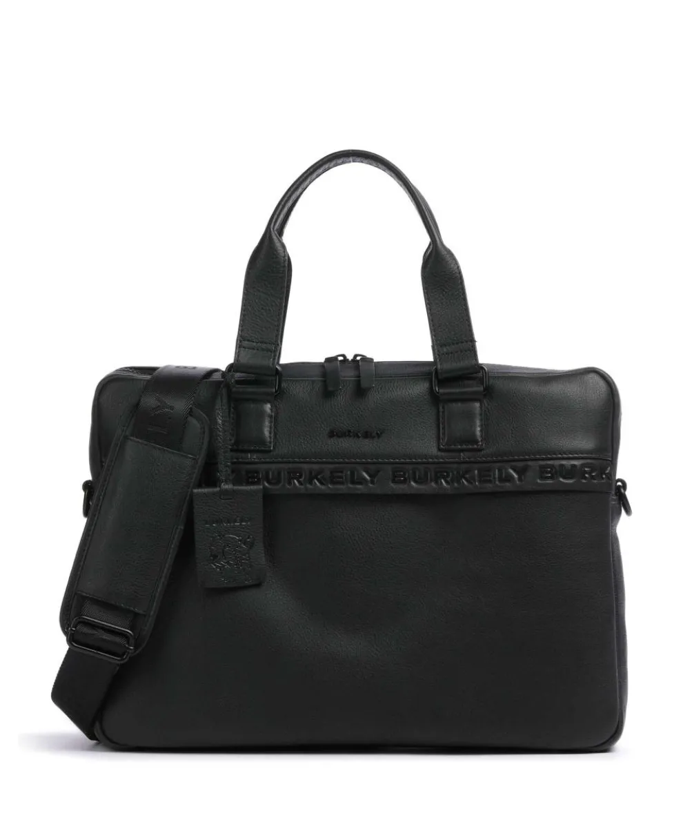 Minimal Mason Briefcase 15″ grained leather black