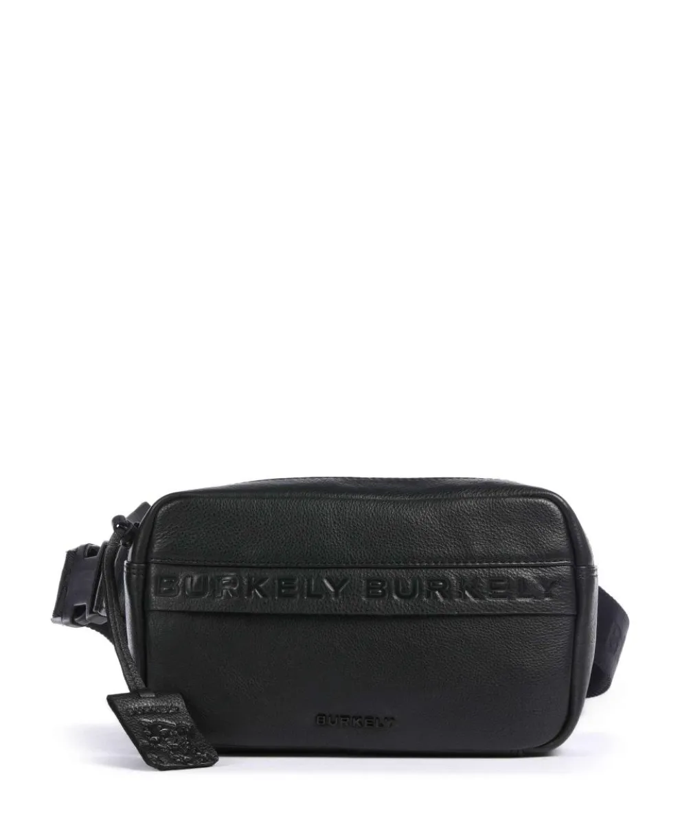 Minimal Mason Crossbody bag grained leather black