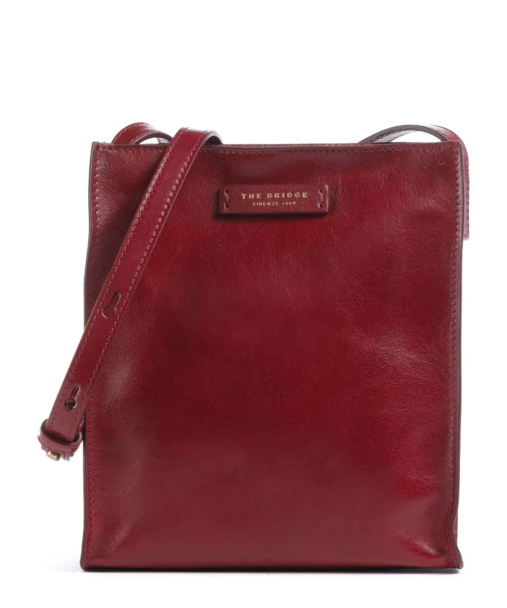 Mirra Crossbody bag fine grain cow leather dark red