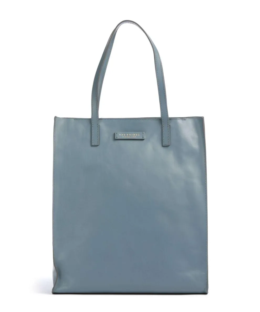 Mirra Tote bag fine grain cow leather blue-grey