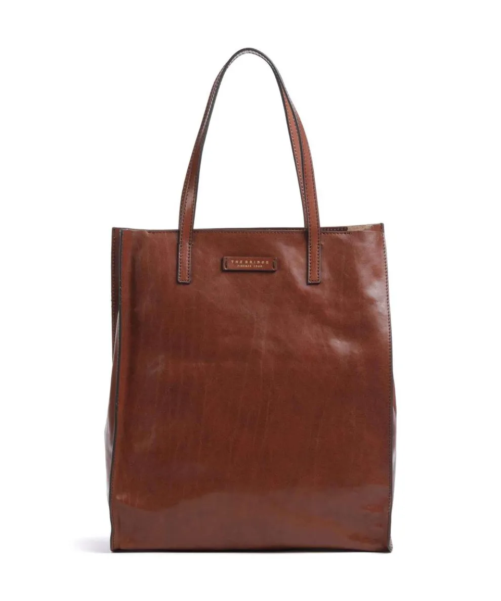 Mirra Tote bag fine grain cow leather brown