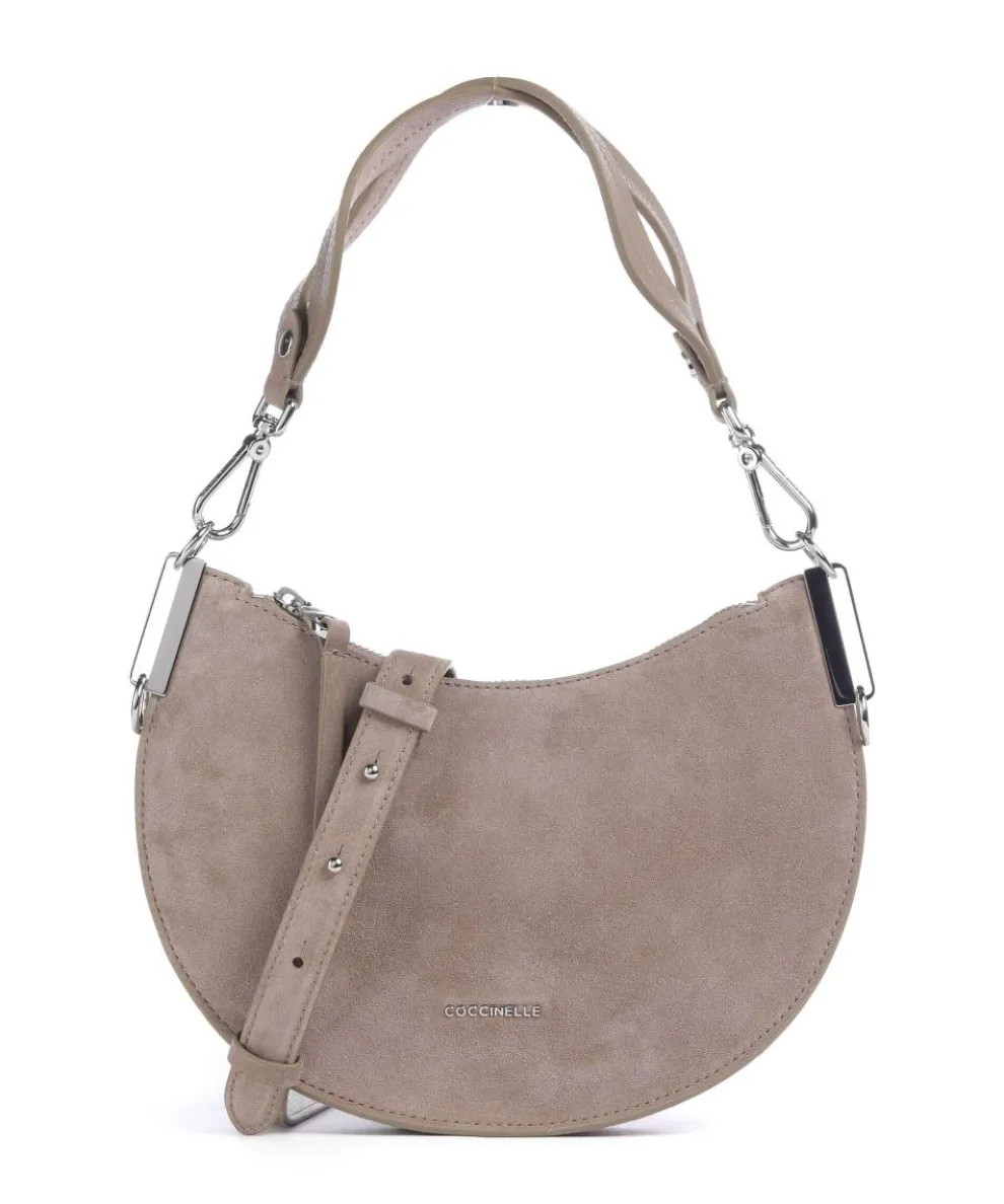 Sunup Suede Shoulder bag brushed cow leather taupe
