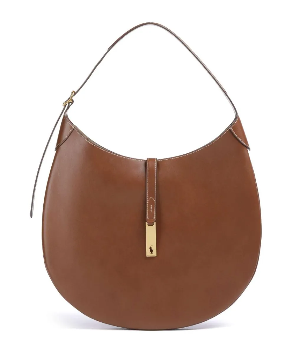 ID Collection Medium Hobo bag fine grain cow leather brown