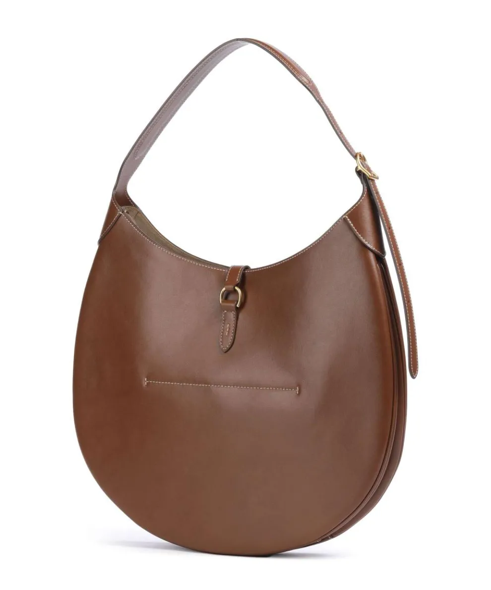 ID Collection Medium Hobo bag fine grain cow leather brown