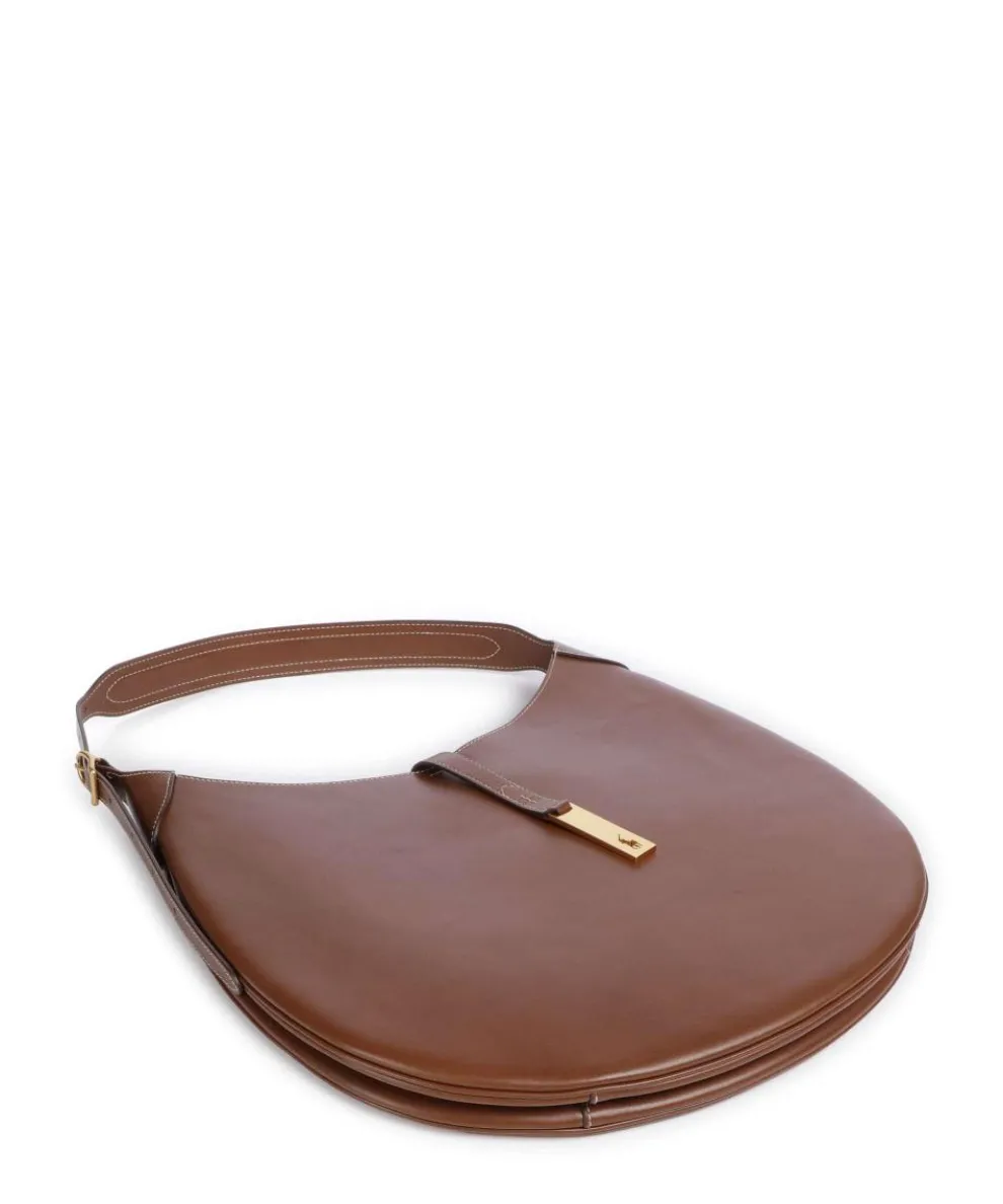 ID Collection Medium Hobo bag fine grain cow leather brown