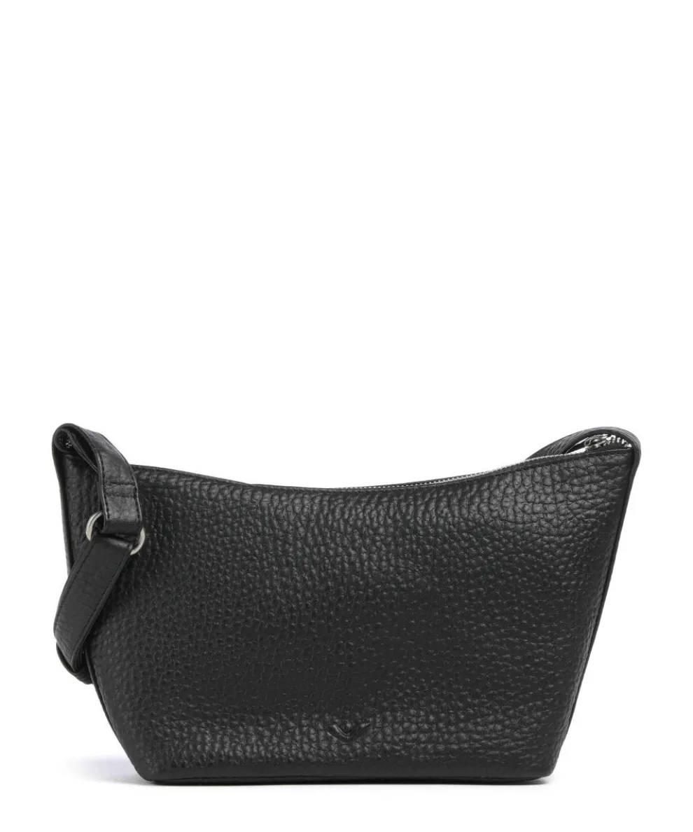 Hirsch Lucille Crossbody bag grained leather black