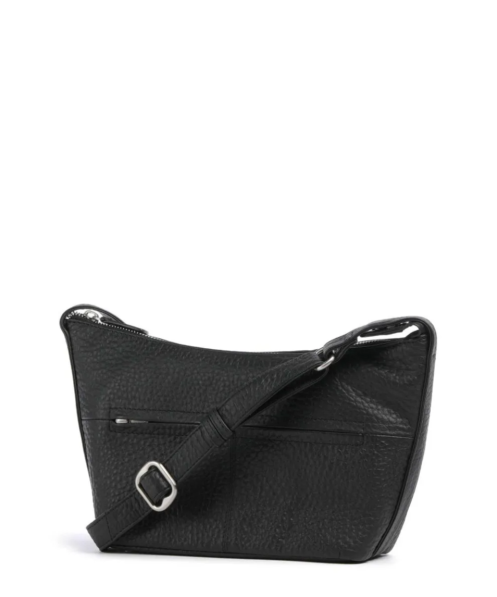 Hirsch Lucille Crossbody bag grained leather black