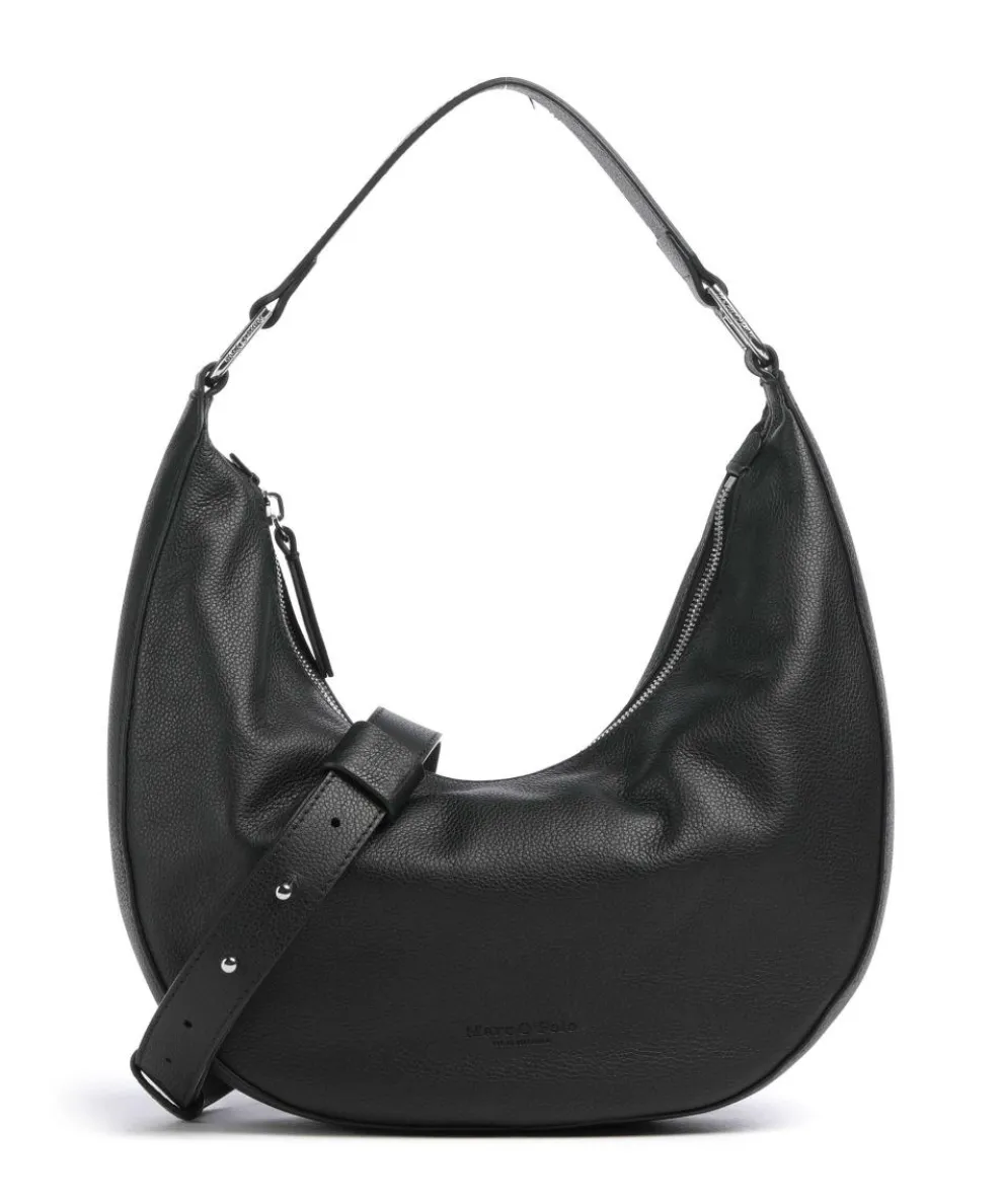 Moira S Hobo bag grained cow leather black