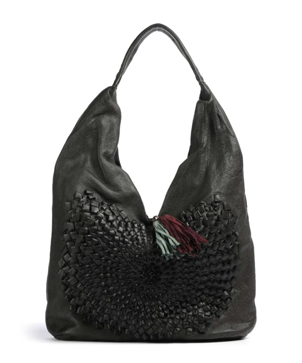 Mondweg 1 Hobo bag grained cow leather khaki