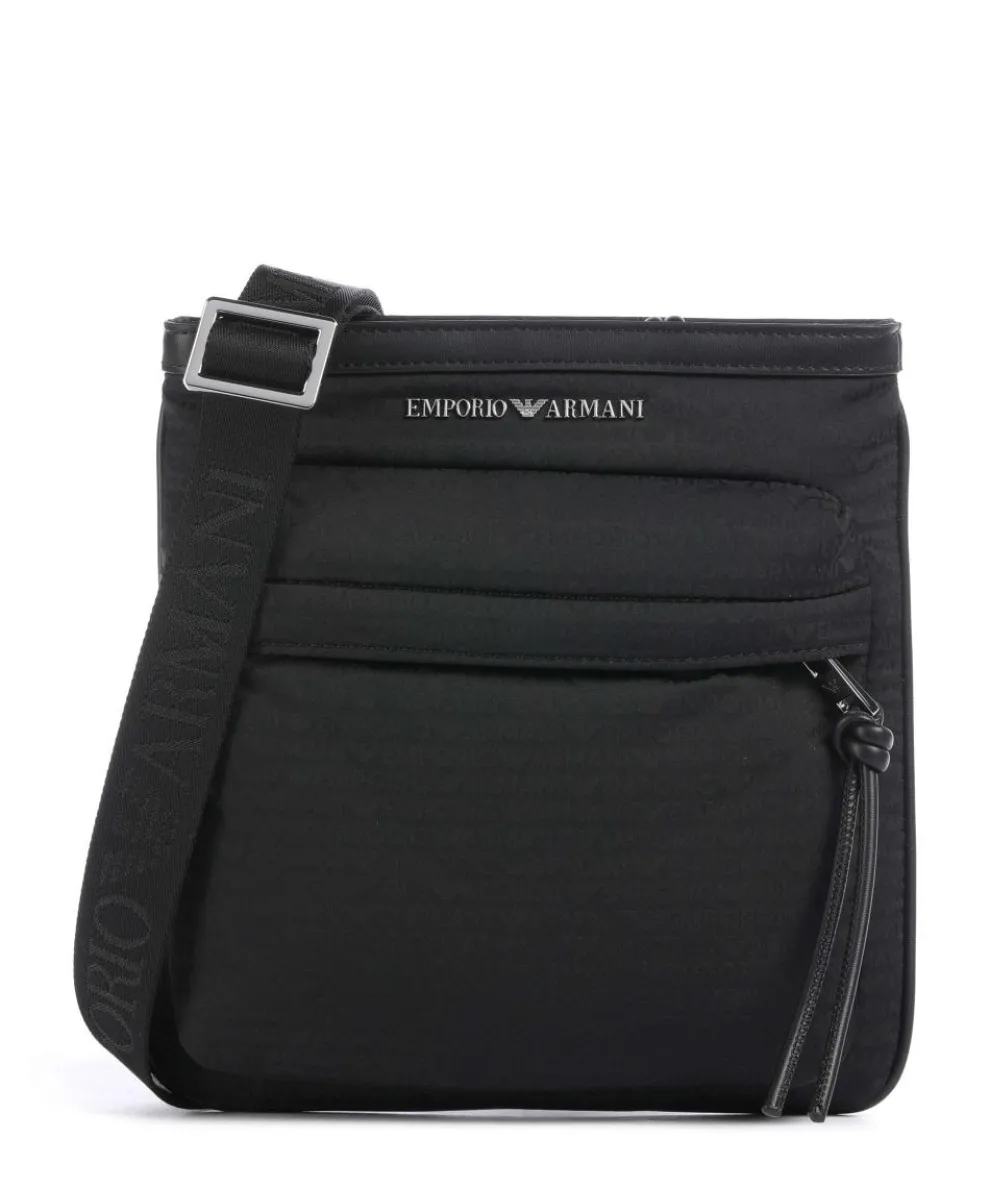 Monogram Crossbody bag polyamide black