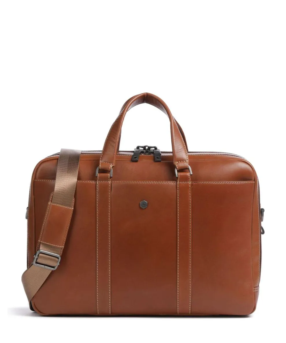 Montana Briefcase 15″ fine grain cow leather brown