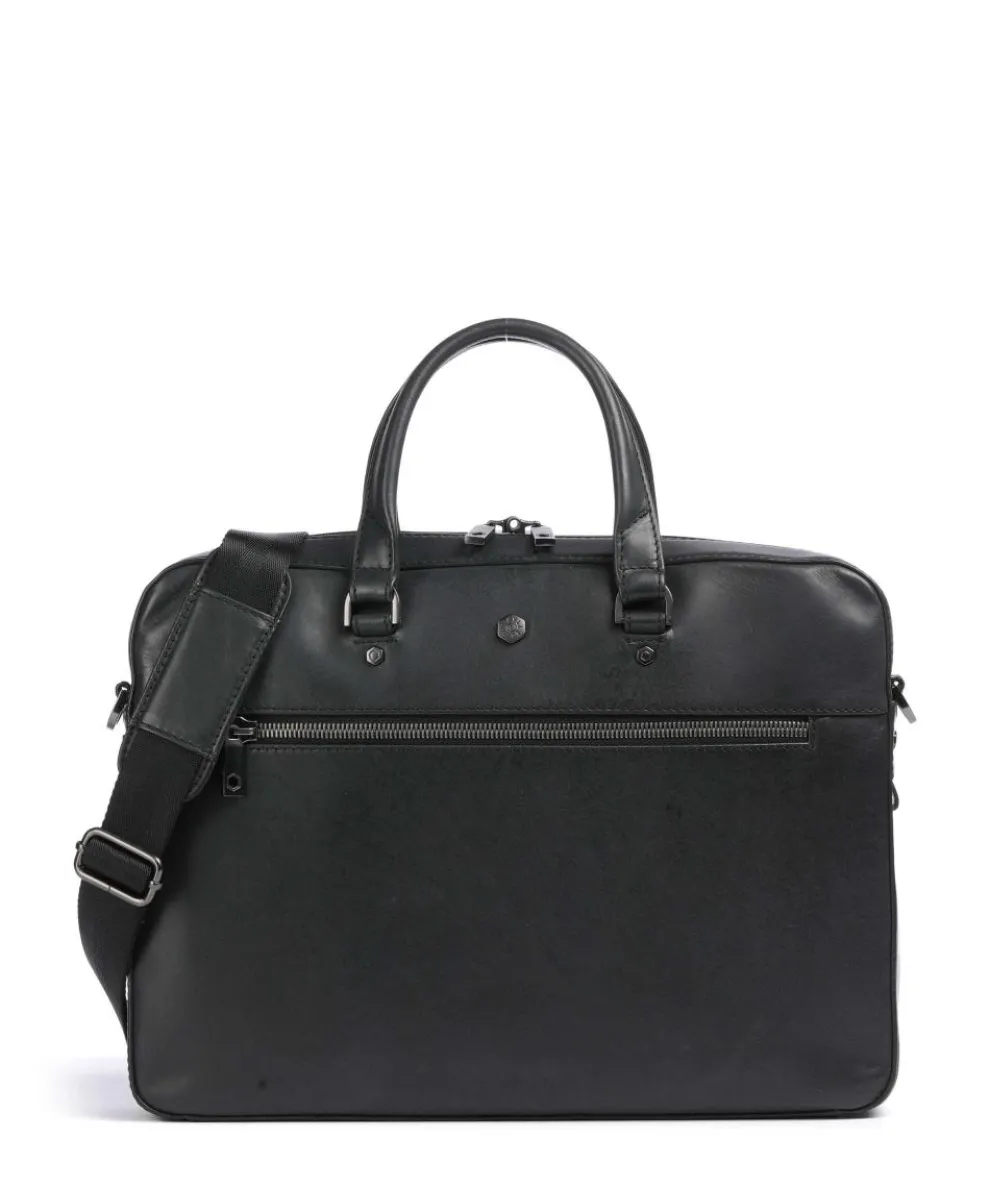 Montana Briefcase 15″ fine grain cow leather black