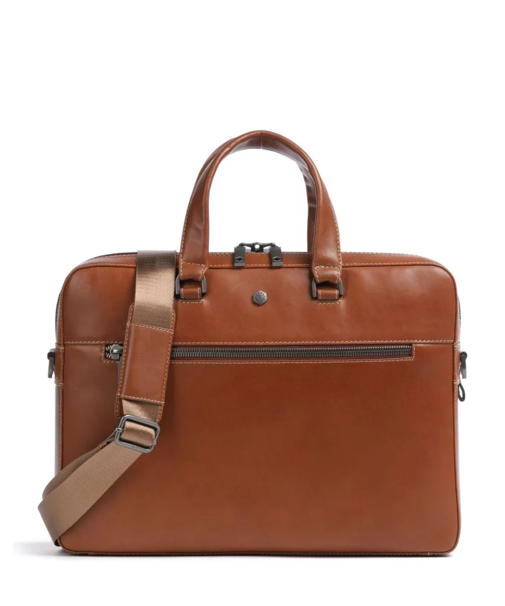 Montana Briefcase 15″ fine grain cow leather brown