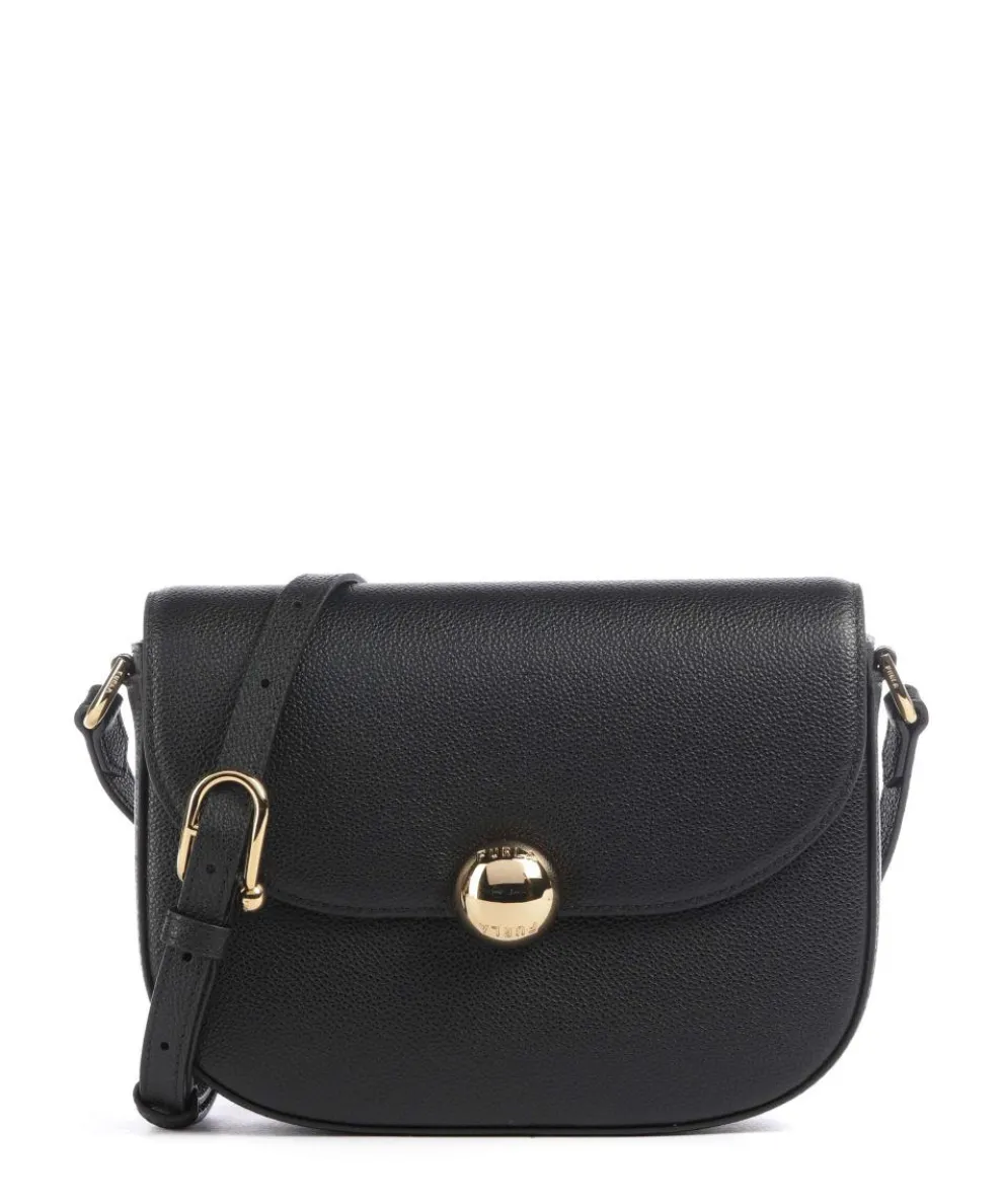Moonlight S Crossbody bag grained leather black