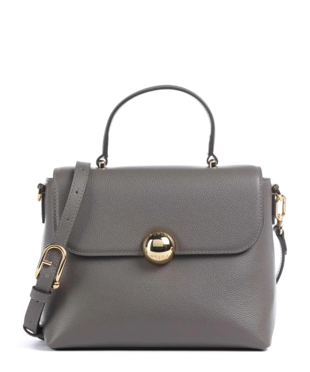 Moonlight S Handbag grained leather dark grey