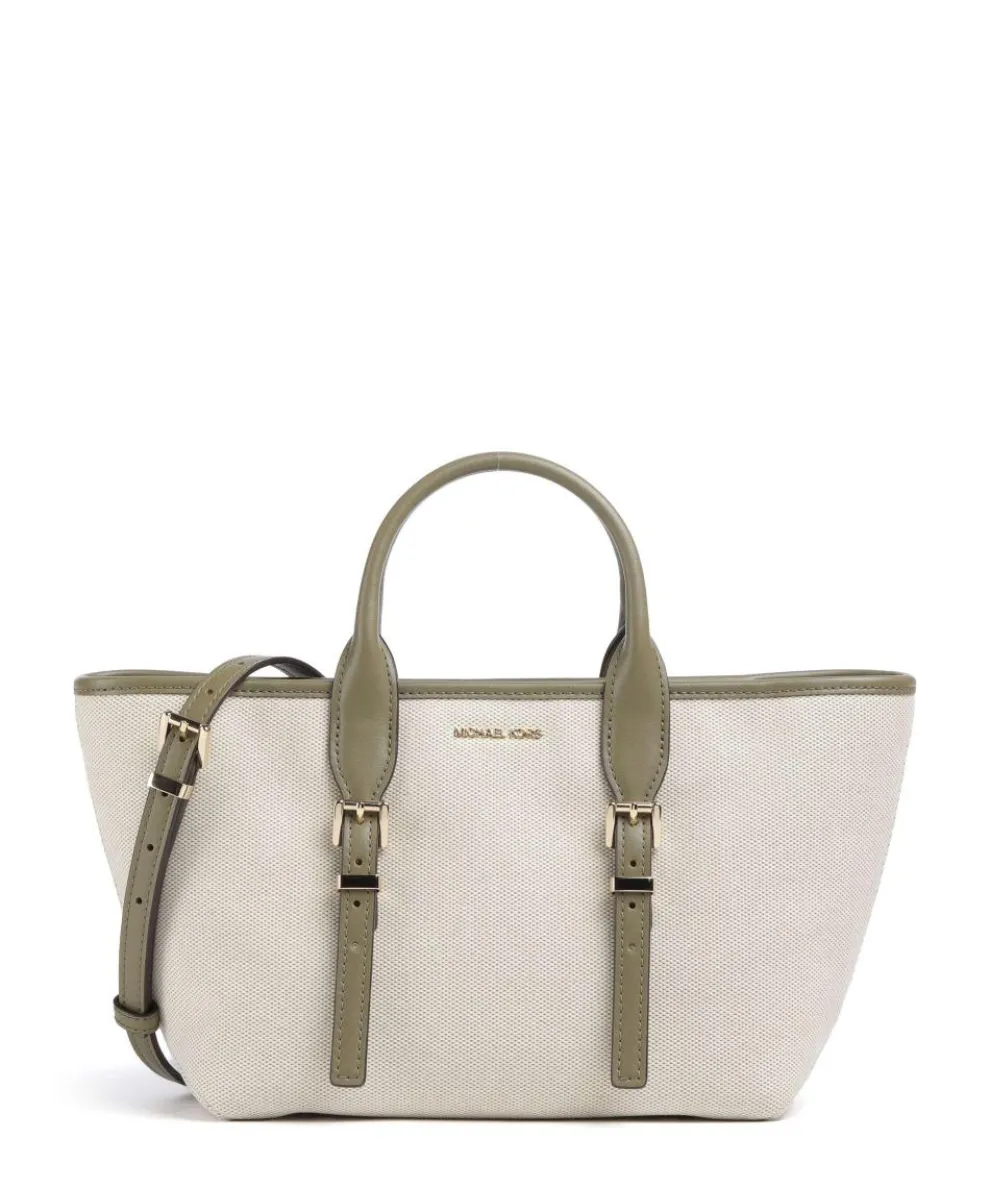 Moore Handbag canvas beige/green