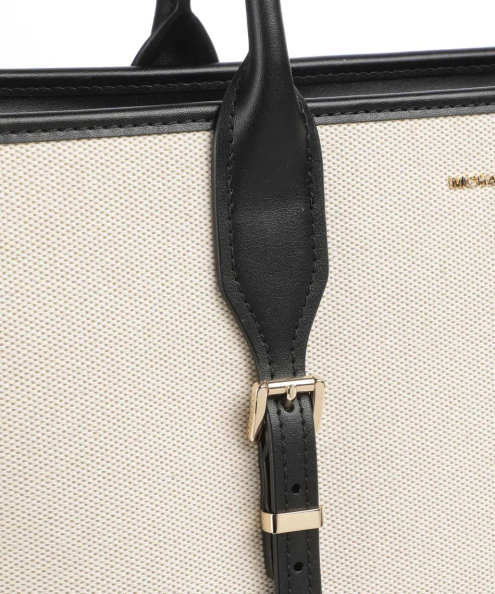 Moore Tote bag polyester, canvas beige/black