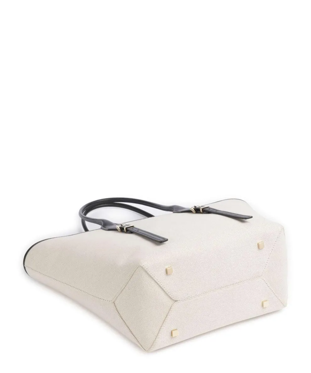 Moore Tote bag polyester, canvas beige/black