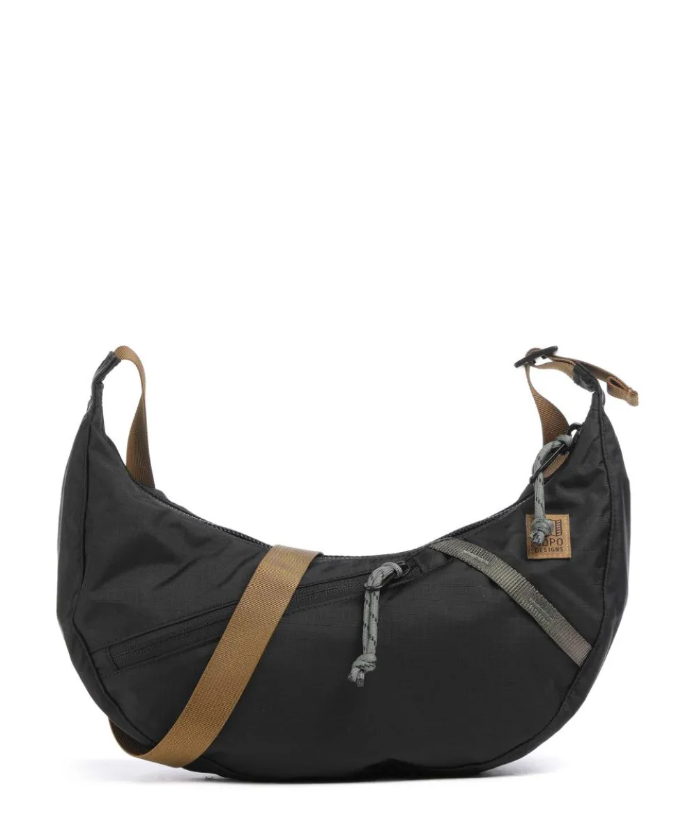 Mountain Crossbody bag recycled ripstop nylon black