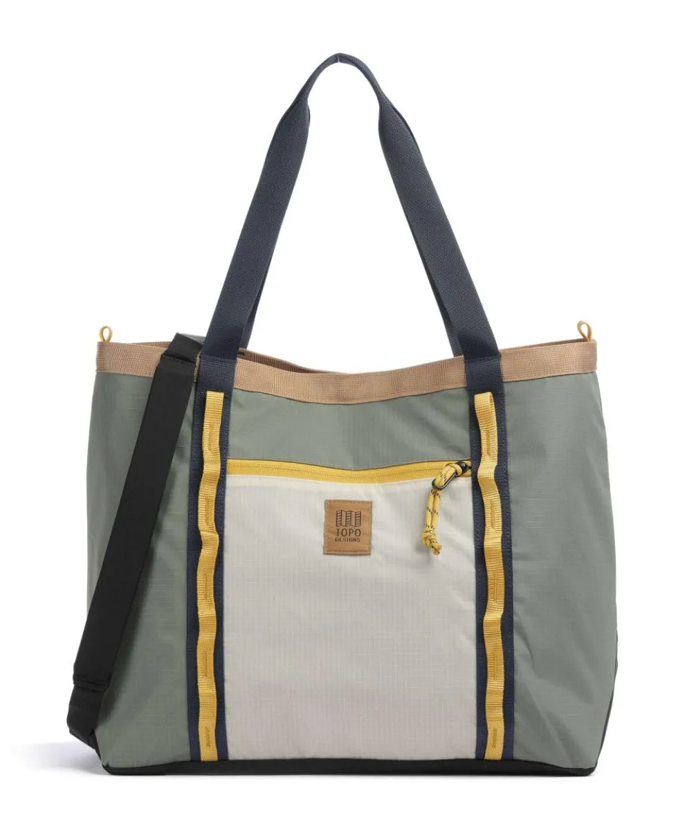 Mountain Utility Hobo bag recycled ripstop nylon green/beige