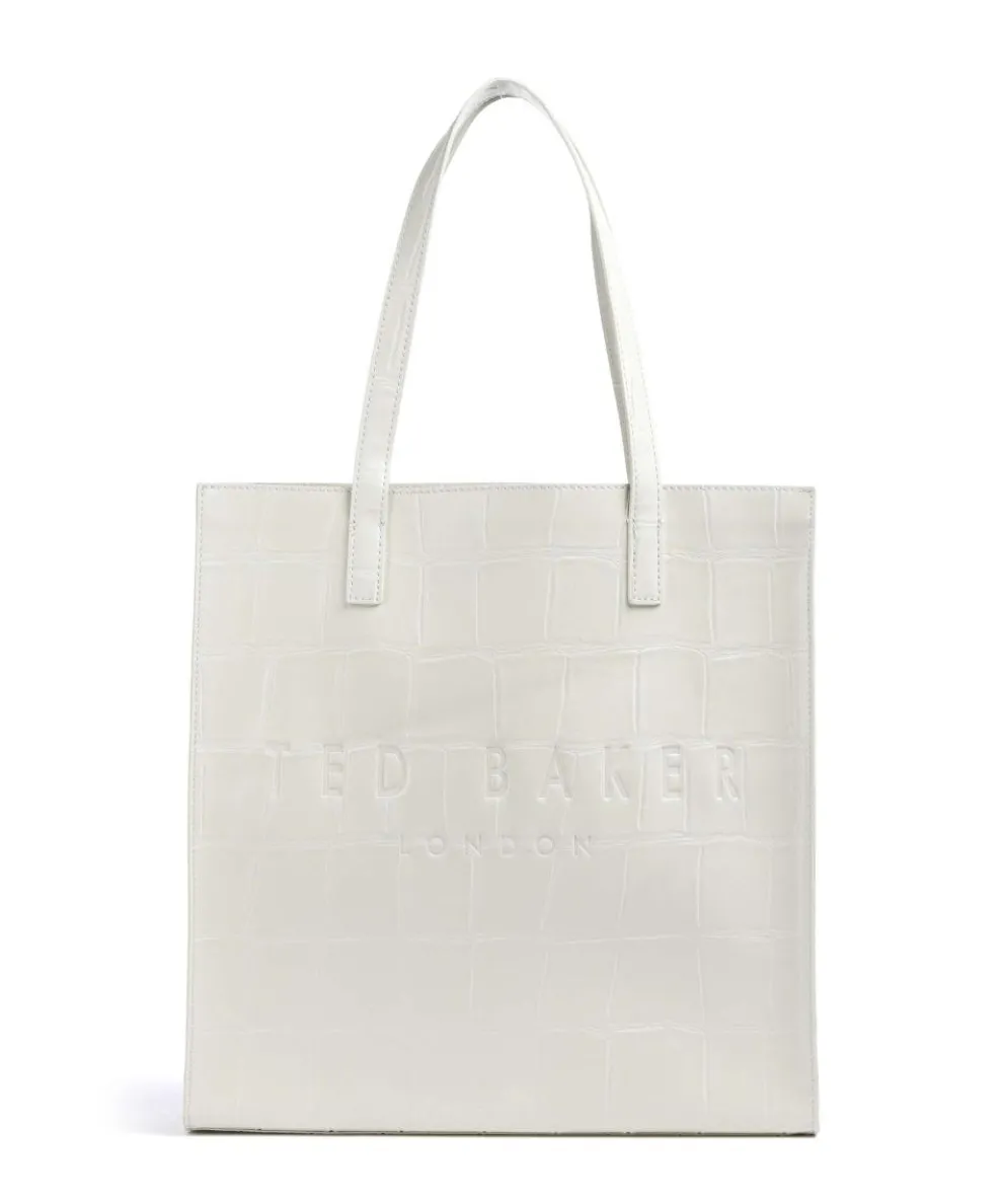 Croccon Tote bag imitation leather cream