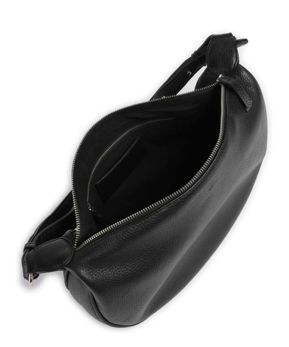 Muse Hobo bag grained cow leather black