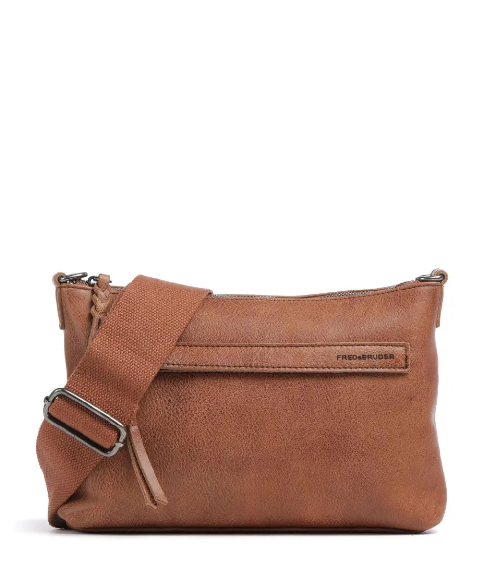 My old Friend Crossbody bag grained leather brown