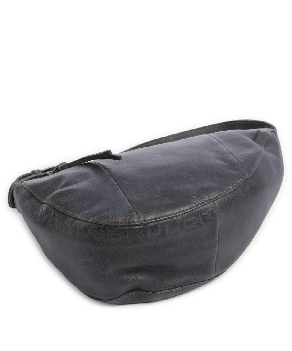 My old Friend Shoulder bag grained leather blue