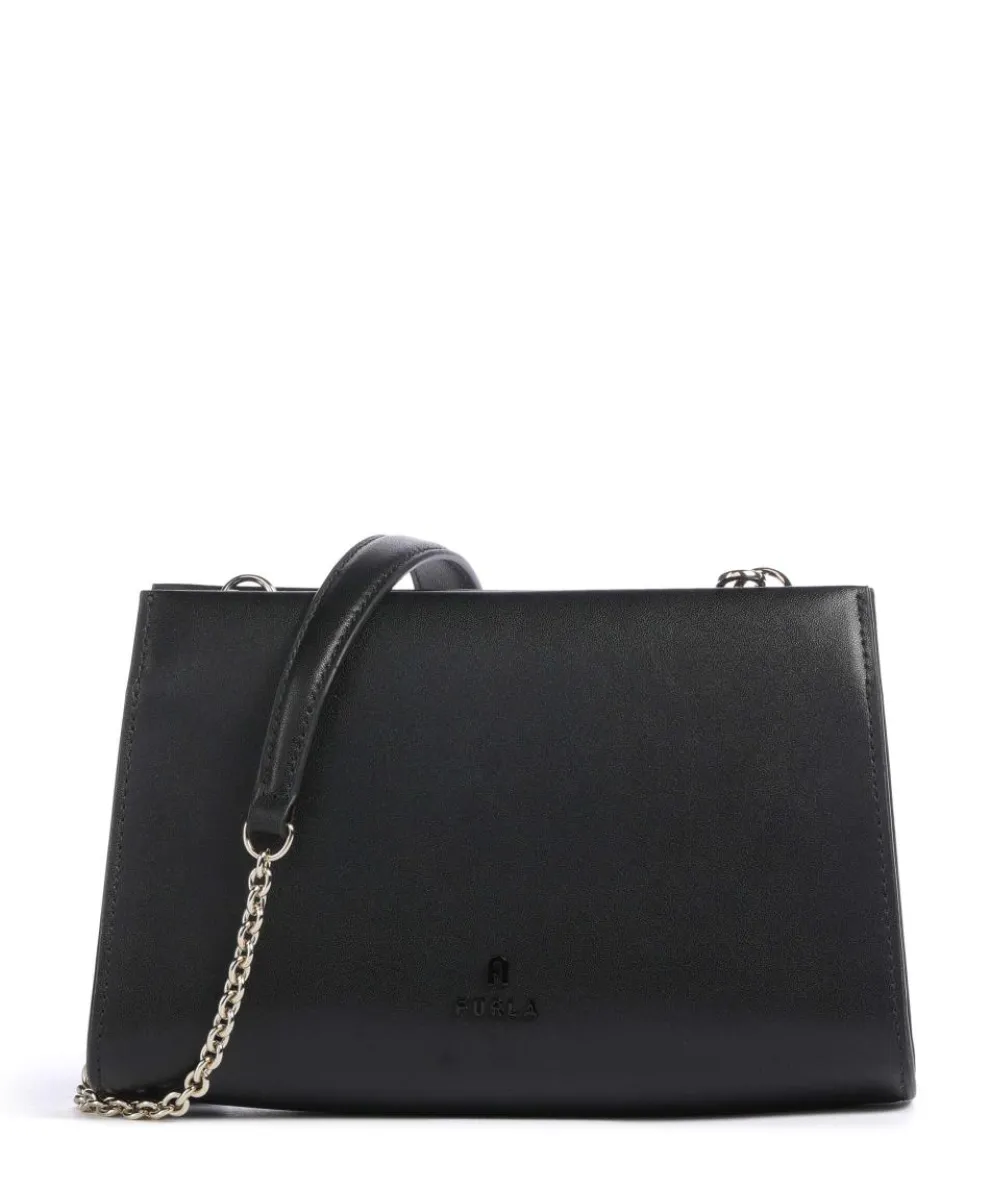 Myfurla Mini Crossbody bag fine grain leather black
