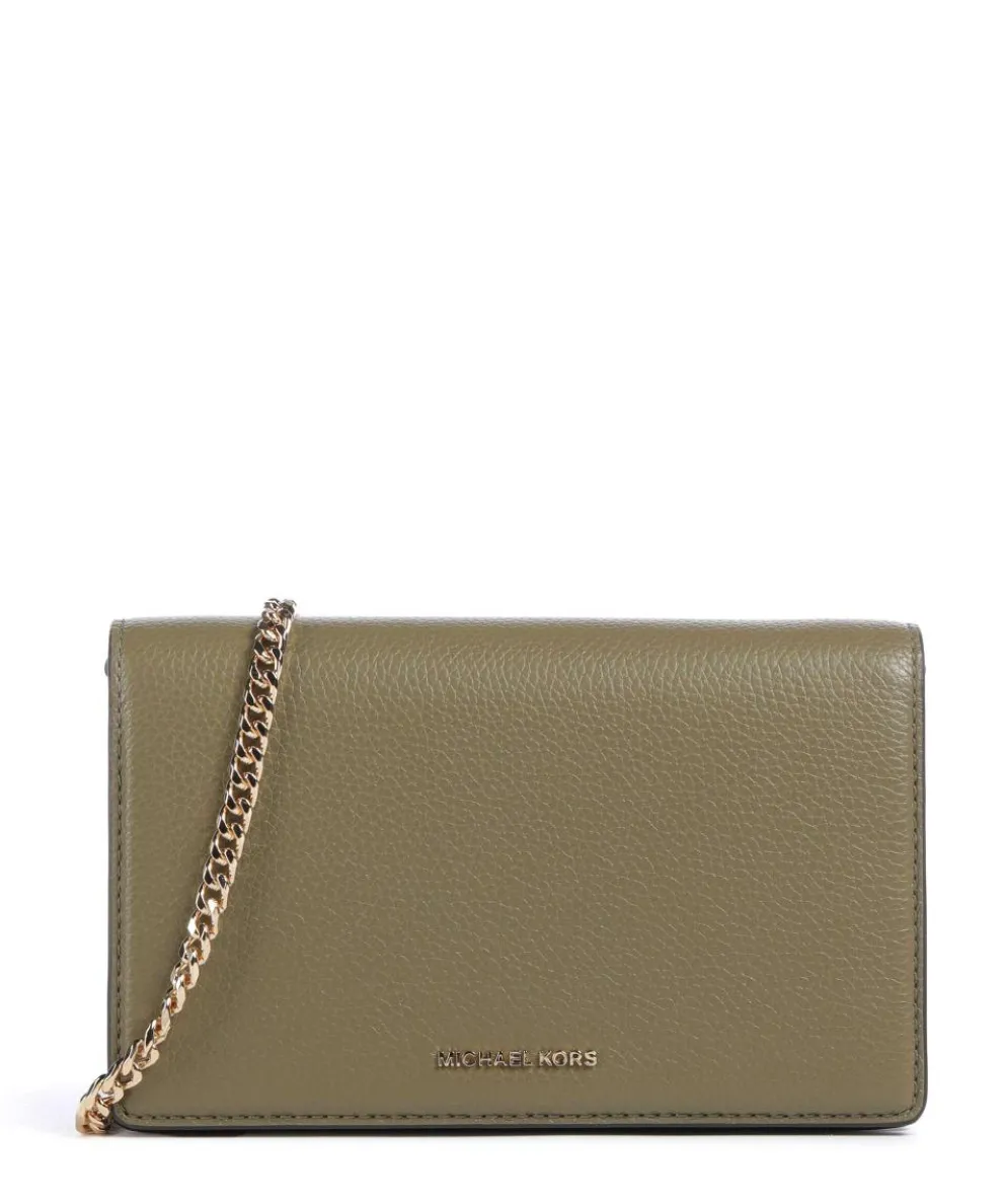 Jet Set Medium Crossbody bag grained cow leather olive-green