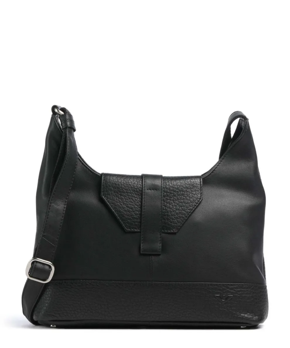 Boston Crossbody bag grained leather black