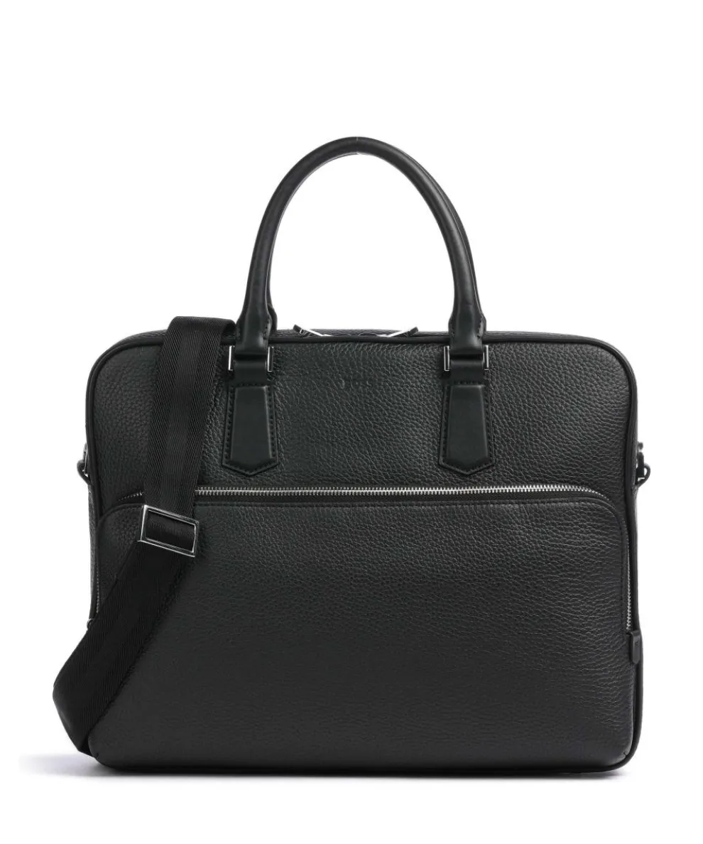 Crosstown Briefcase 14″ grained cow leather black