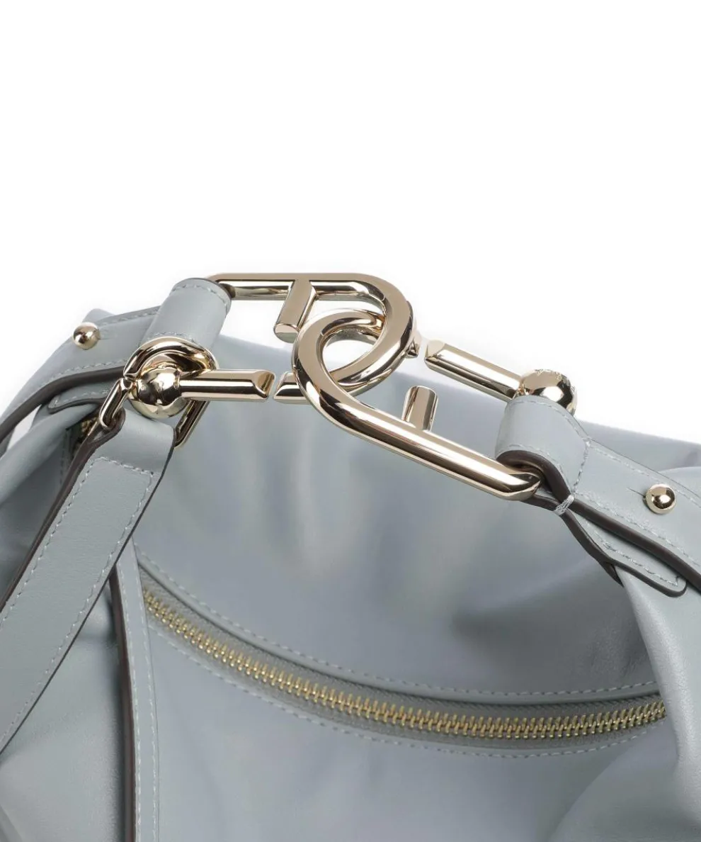 Nuvola M Handbag fine grain leather light blue