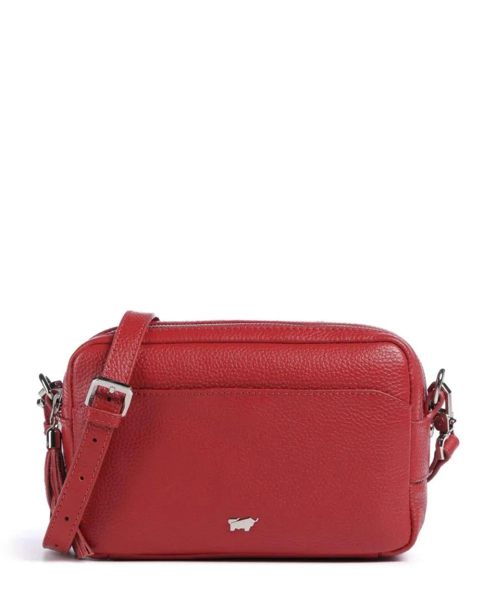 Hanna Crossbody bag grained cow leather red