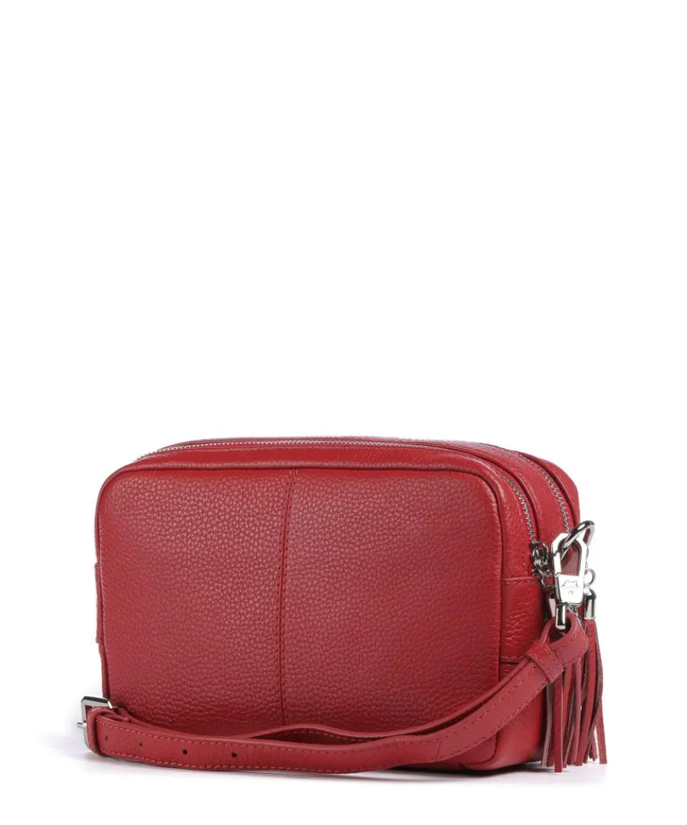 Hanna Crossbody bag grained cow leather red