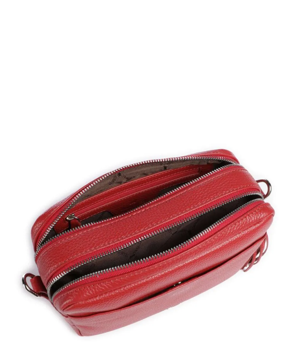 Hanna Crossbody bag grained cow leather red