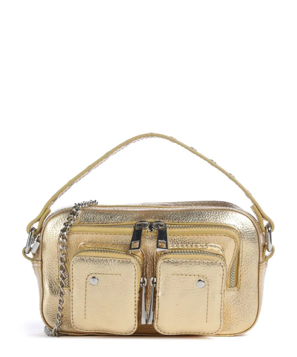 Metallic Helena Crossbody bag grained leather gold