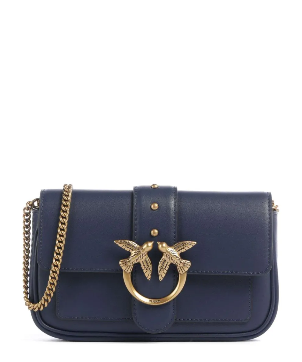 Love One Pocket Wallet fine grain leather dark blue